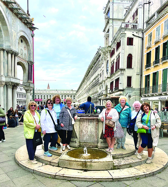 1 LL 06 Marie Dilleen Teresa Killoran Rosanna Darby Marie OSullivan Maria Baird Deirdre Wilson Alma Farrell and Frances Devane in St Marks Square WEB