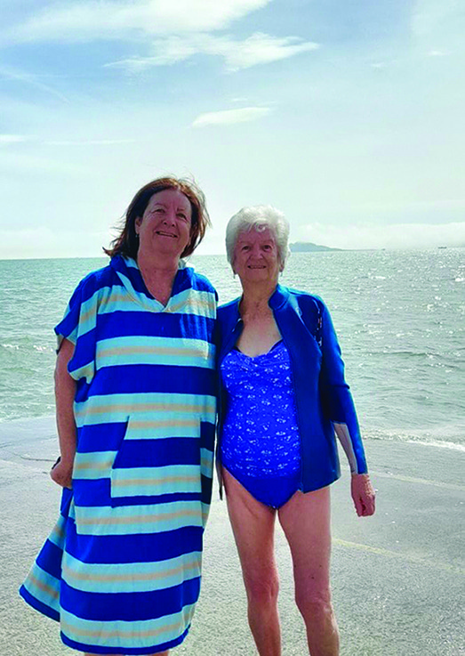 1 LL 11 Jacinta Connolly and her mother Gretta Hardy our brave swimmers WEB