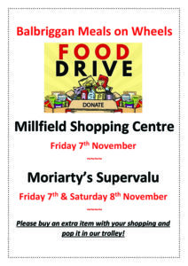 Balbriggan Meals on Wheels November News
