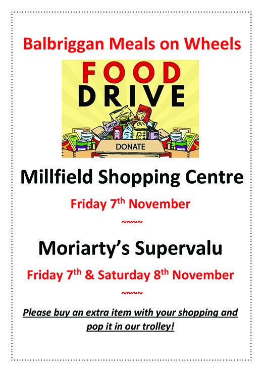 Balbriggan Meals on Wheels November News
