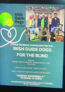 Guide Dogs Fundraiser to be held in Lusk