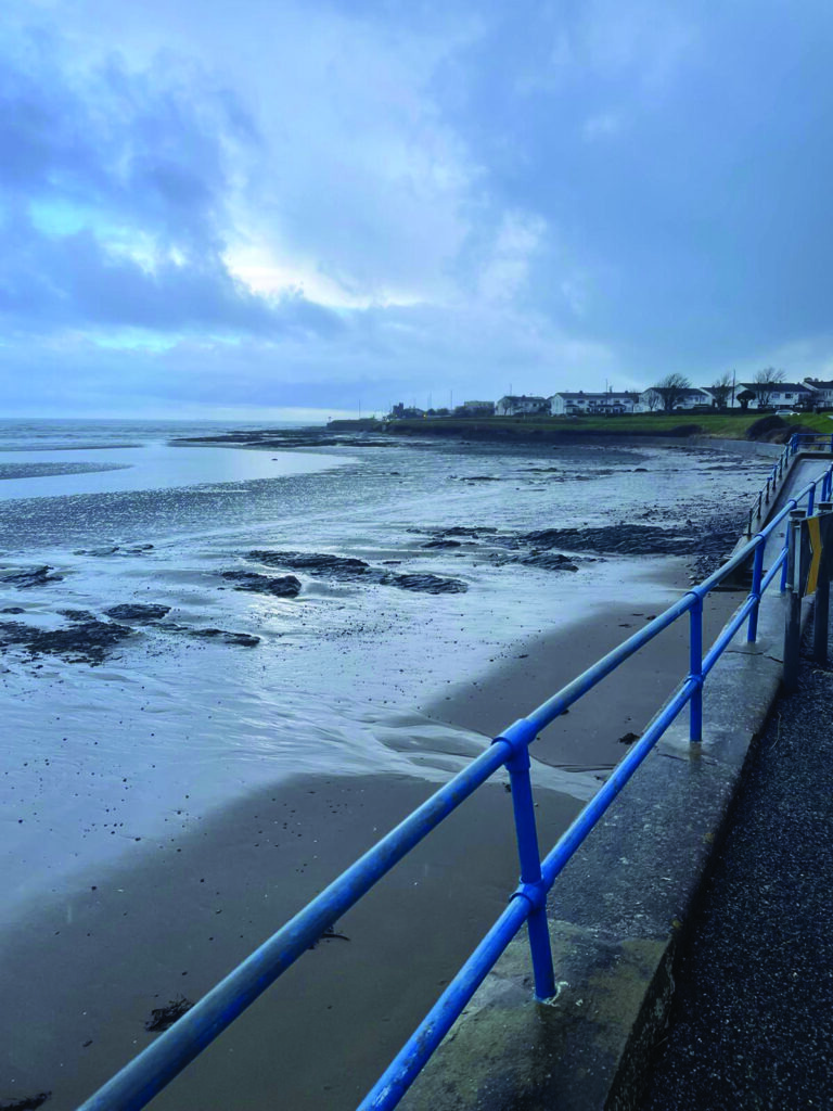 3 DL 03 Portmarnock Beach on a very wet January day before coffee in Sands