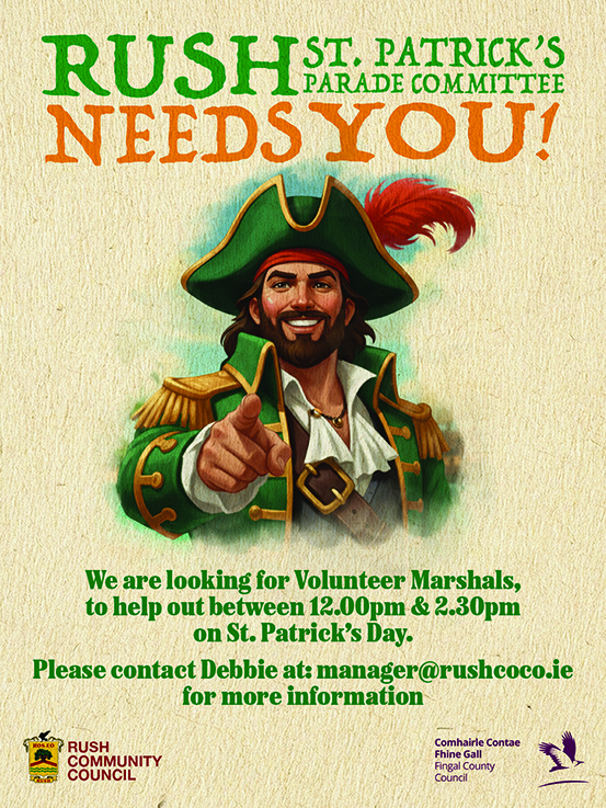 Save the Date – St. Patrick’s Day Parade in Rush!