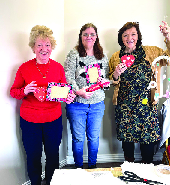 2 LL 07 Marie O Sullivan and Fances Devane attended another DAA craft class in ALSAA with Antoinette Rae teacher