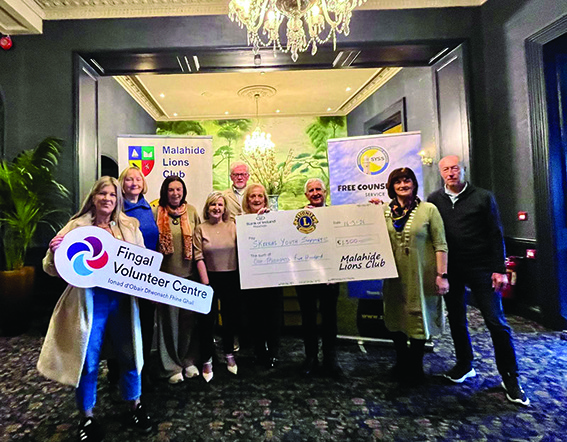Malahide Lions give generous donation to Skerries Youth Service