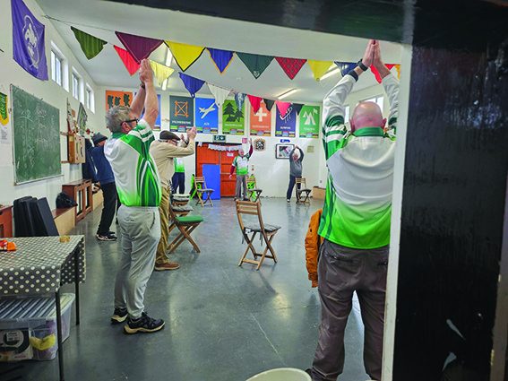 2 DL 03 Members at Exercise Class