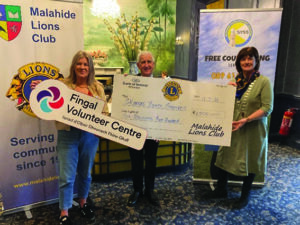 Malahide Lions Club Cheque Presentation to SYSS