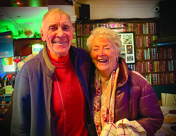 3 LL 04 Antoinette and Jim Doran at the coffee morning.The final figure for Daffodil day is E5336.00 well done everyone what a great achievement