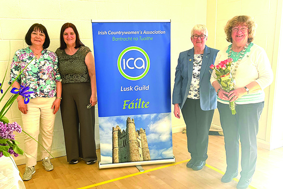 3 LL 08 Pictured At ICA Dublin Federation AGM Patricia Guyett Secretary Antoinette Rea Federation President Mary Duffy Treasurer and RoseAnna Darby Lusk ICA president