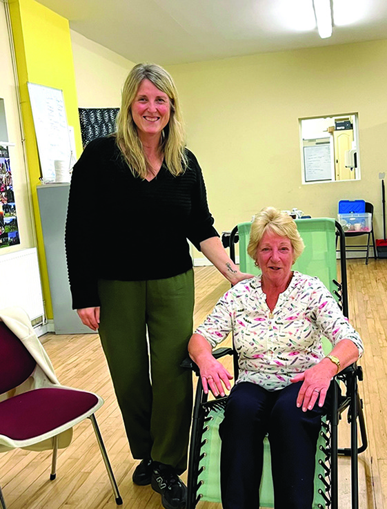 3 LL 11 Pictured is Pauline McCormack demonstrating reflexology on Marie O Sullivan