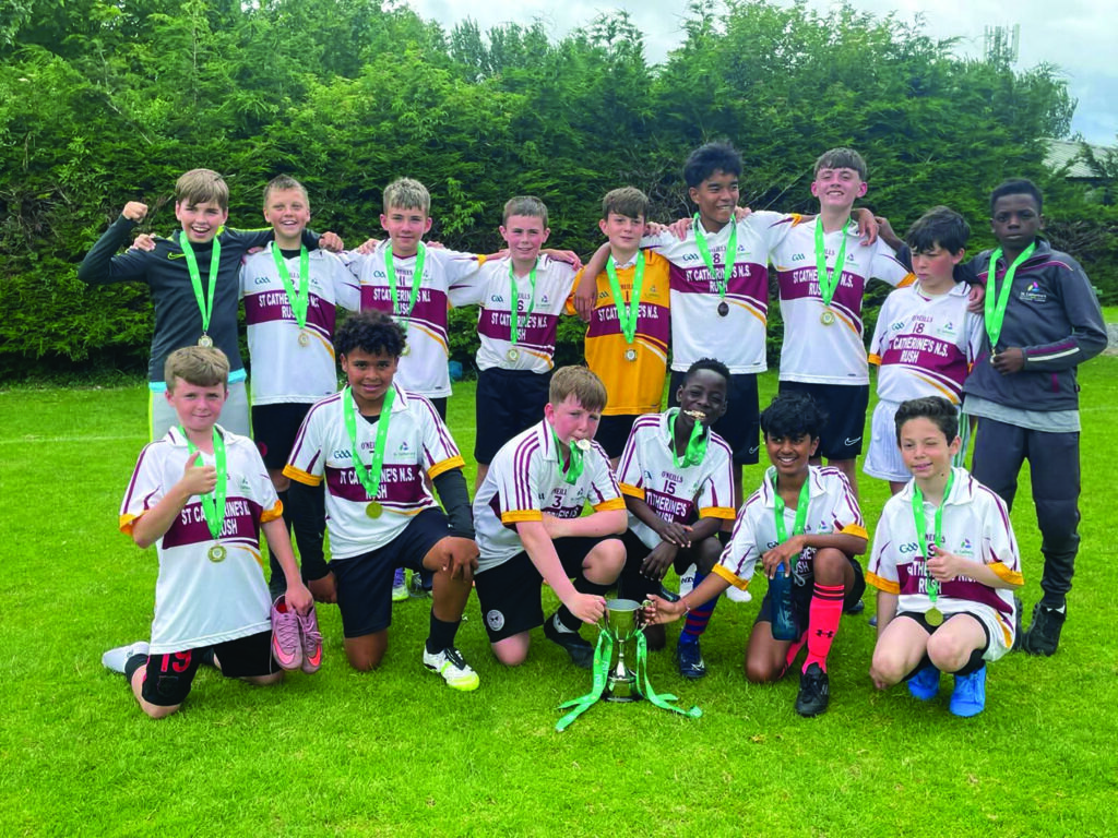 St Catherine’s Boys Football team bring trophy to Rush