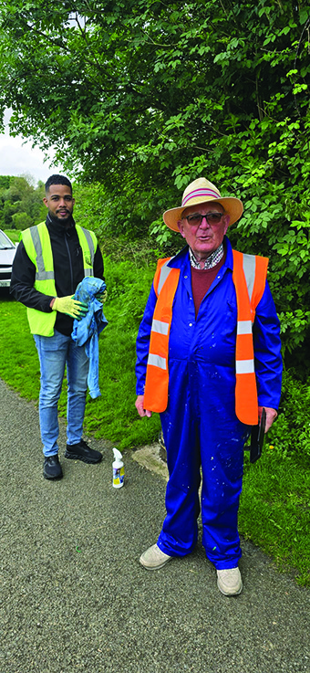Graffiti removal expert part of Swords Tidy Towns