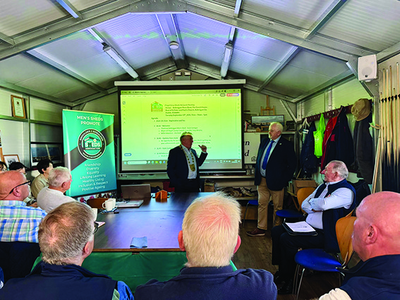 4 DL 03 Cllr. Tony Murphy at Fingal Men s Sheds Networking