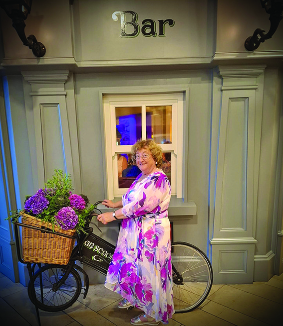 4 LL 01 Rosanna Darby posed on the Galway Bay Hotel bike